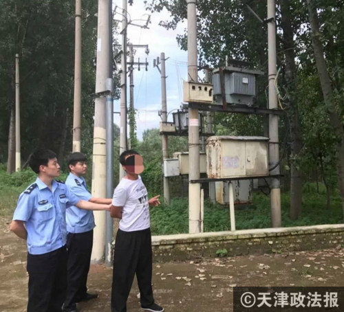 被盜取的變壓器現場圖